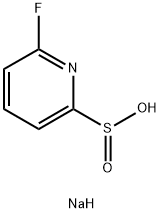 6-氟吡啶-2-亚磺酸钠 结构式