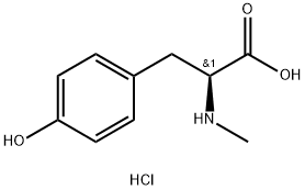 N-METHYL-L-TYROSINE HYDROCHLORIDE, 262361-54-6, 结构式