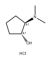 (1R,2R)-2-(dimethylamino)cyclopentan-1-ol hydrochloride 结构式