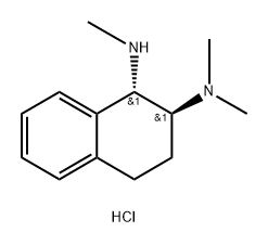 rac-(1R,2R)-N1,N2,N2-trimethyl-1,2,3,4-tetrahydronaphthalene-1,2-diamine dihydrochloride, trans 结构式