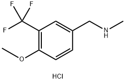 {[4-methoxy-3-(trifluoromethyl)phenyl]methyl}(methyl)amine hydrochloride 结构式