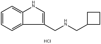 (cyclobutylmethyl)[(1H-indol-3-yl)methyl]amine hydrochloride,2624135-49-3,结构式