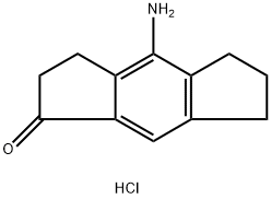 4-amino-1,2,3,5,6,7-hexahydro-s-indacen-1-one hydrochloride Struktur