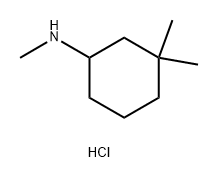 N,3,3-trimethylcyclohexan-1-amine hydrochloride 结构式