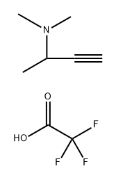 (but-3-yn-2-yl)dimethylamine, trifluoroacetic acid Structure