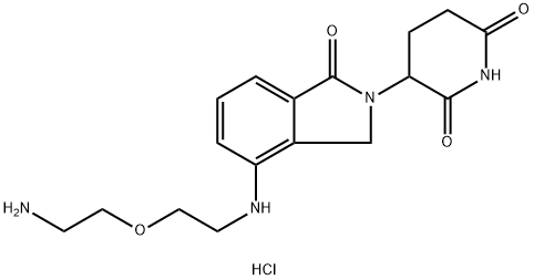 2624336-86-1 2,6-Piperidinedione, 3-[4-[[2-(2-aminoethoxy)ethyl]amino]-1,3-dihydro-1-oxo-2H-isoindol-2-yl]-, hydrochloride (1:2)