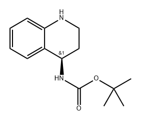 (R)-(1,2,3,4-Tetrahydro-quinolin-4-yl)-carbamic acid tert-butyl ester 结构式