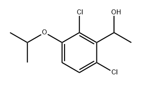 Benzenemethanol, 2,6-dichloro-α-methyl-3-(1-methylethoxy)- Structure