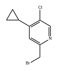 2-(bromomethyl)-5-chloro-4-cyclopropylpyridine,2625461-16-5,结构式