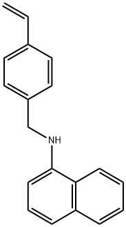 N-[(4-乙烯基苯基)甲基]- 1-萘胺 结构式