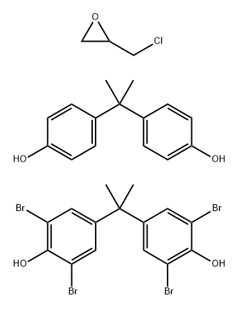 ビスフェノル　Ａ·エピクロロヒドリン·４，４’イソプロピリデンビス［２，６ジブロモフェノル］重 化学構造式