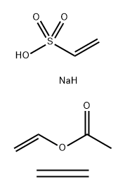 乙酸乙烯酯与乙烯和乙烯基磺酸钠的聚合物, 26266-19-3, 结构式