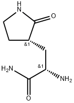 3-Pyrrolidinepropanamide, α-amino-2-oxo-, (αS,3S)- Structure