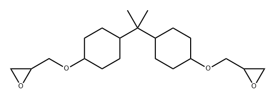 Oxirane, 2,2'-[(1-methylethylidene)bis(4,1-cyclohexanediyloxymethylene)]bis-, homopolymer Struktur
