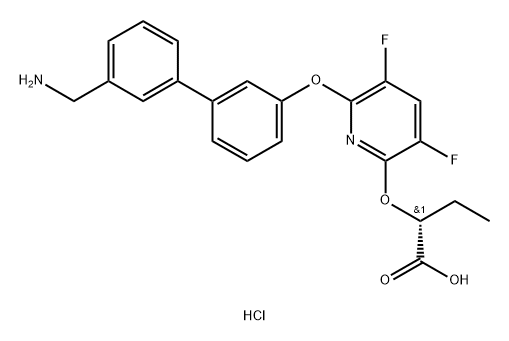 化合物 ZK824190 HYDROCHLORIDE, 2629177-12-2, 结构式