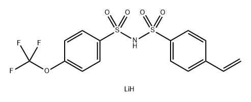 对三氟甲氧基-乙烯基双苯磺酰亚胺锂 结构式