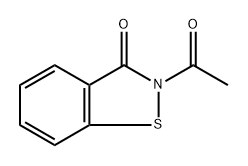2-乙酰基苯并[D]异噻唑-3(2H)-酮, 2634-34-6, 结构式
