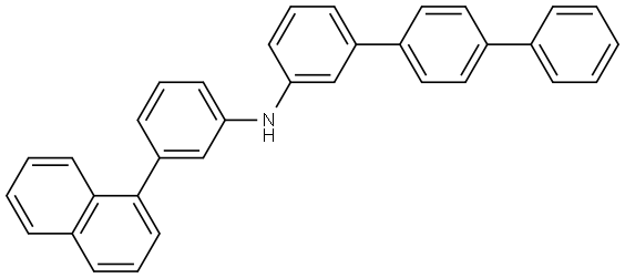 [1,1′:4′,1′′-Terphenyl]-3-amine, N-[3-(1-naphthalenyl)phenyl]-|N-(3-(萘-1-基)苯基)-[1,1':4',1''-三联苯]-3-胺
