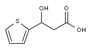 2-Thiophenepropanoic acid, β-hydroxy- Structure