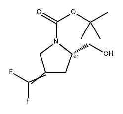 tert-butyl (2S)-4-(difluoromethylene)-2-(hydroxymethyl)pyrrolidine-1-carboxylate Structure