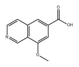8-甲氧基异喹啉-6-羧酸, 2639204-09-2, 结构式