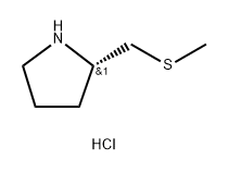 (2S)-2-[(methylsulfanyl)methyl]pyrrolidine hydrochloride,2639375-18-9,结构式