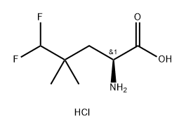(2S)-2-amino-5,5-difluoro-4,4-dimethylpentanoic acid hydrochloride 结构式