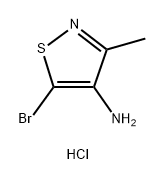 5-bromo-3-methyl-1,2-thiazol-4-amine
hydrochloride 化学構造式
