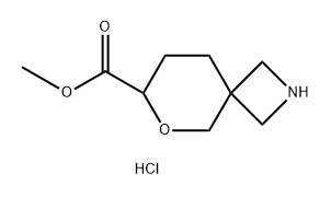 methyl 6-oxa-2-azaspiro[3.5]nonane-7-carboxylate hydrochloride Struktur