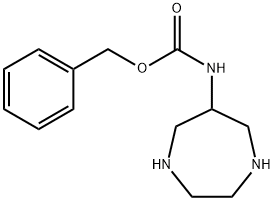 benzyl N-(1,4-diazepan-6-yl)carbamate Struktur