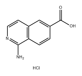 1-aminoisoquinoline-6-carboxylic acid dihydrochloride Struktur