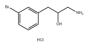 1-amino-3-(3-bromophenyl)propan-2-ol
hydrochloride 结构式