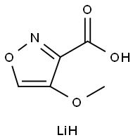 4-甲氧基异噁唑-3-羧酸锂, 2639433-60-4, 结构式