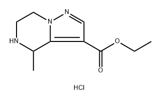 ethyl 4-methyl-4H,5H,6H,7H-pyrazolo[1,5-a]pyrazine-3-carboxylate hydrochloride 结构式