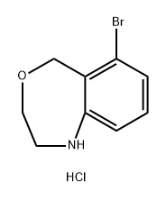 6-bromo-1,2,3,5-tetrahydro-4,1-benzoxazepine hydrochloride 结构式