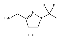 (1-(三氟甲基)-1H-吡唑-3-基)甲胺盐酸盐, 2639448-02-3, 结构式