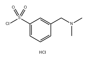 3-[(dimethylamino)methyl]benzene-1-sulfonyl chloride hydrochloride 结构式
