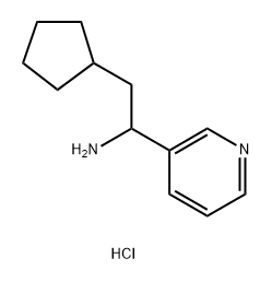 2-cyclopentyl-1-(pyridin-3-yl)ethan-1-amine
dihydrochloride Structure