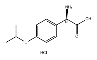 (R)-2-amino-2-(4-isopropoxyphenyl)acetic acid hydrochloride Structure
