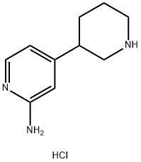 4-(piperidin-3-yl)pyridin-2-amine dihydrochloride Structure