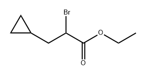 2-溴-3-环丙基丙酸乙酯, 2640365-80-4, 结构式
