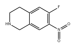 6-氟-7-硝基-1,2,3,4-四氢异喹啉,2640573-17-5,结构式