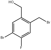 (5-溴-2-(溴甲基)-4-氟苯基)甲醇 结构式