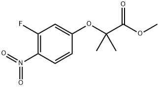 2-(3-氟-4-硝基苯氧基)-2-甲基丙酸甲酯, 2641114-44-3, 结构式