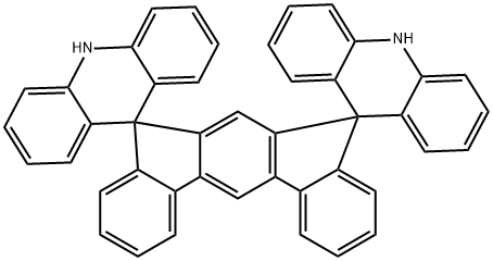 10H,10''H-dispiro[acridine-9,10'-indeno[2,1-b]fluorene-12',9''-acridine 结构式