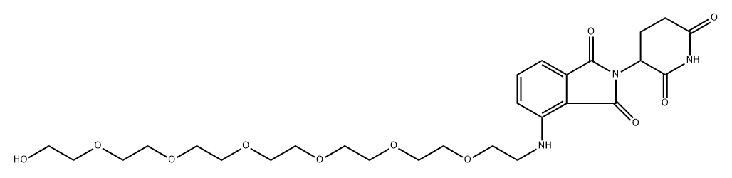 泊马度胺-NH-六聚乙二醇 结构式