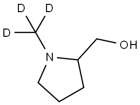 (1-(methyl-d3)pyrrolidin-2-yl)methanol Struktur