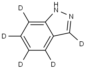 1H-Indazole-3,4,5,6,7-d5 Struktur