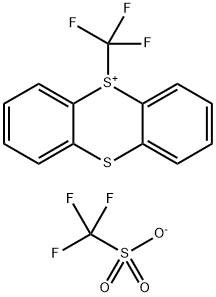 5-(Trifluoromethyl)-5H-thianthren-5-ium trifluoromethanesulfonate Structure