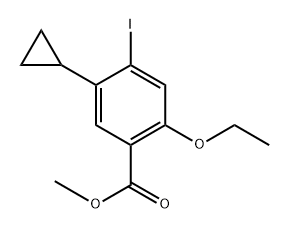 5-环丙基-2-乙氧基-4-碘代苯甲酸甲酯,2648944-00-5,结构式